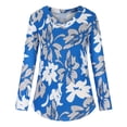 thumbnail image 4 of TIMIFIS Mode Automnale pour Femmes Tunique à Manches Longues d'Automne pour Femmes pour Porter avec des Leggings Blouse Décontractée à Col en V T-Shirt Blouse pour Femmes, 4 of 7
