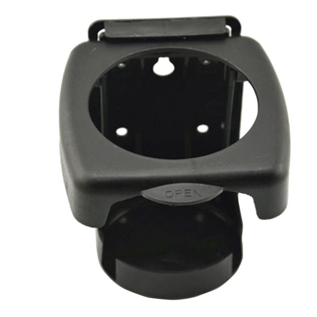 Porte-gobelet Voiture Noir Universel Abs Support de Bouteille de Boisson