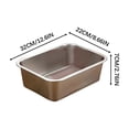 thumbnail image 2 of YEYHDS Stainless Steel Cats Litter Box Extra Large Metal Cats Litter Box For Small Cats Kitty Rabbits Never Absorbs Odor Rustproof Non-Stick Smoothy Clearance Sales Today Deals Prime, 2 of 2