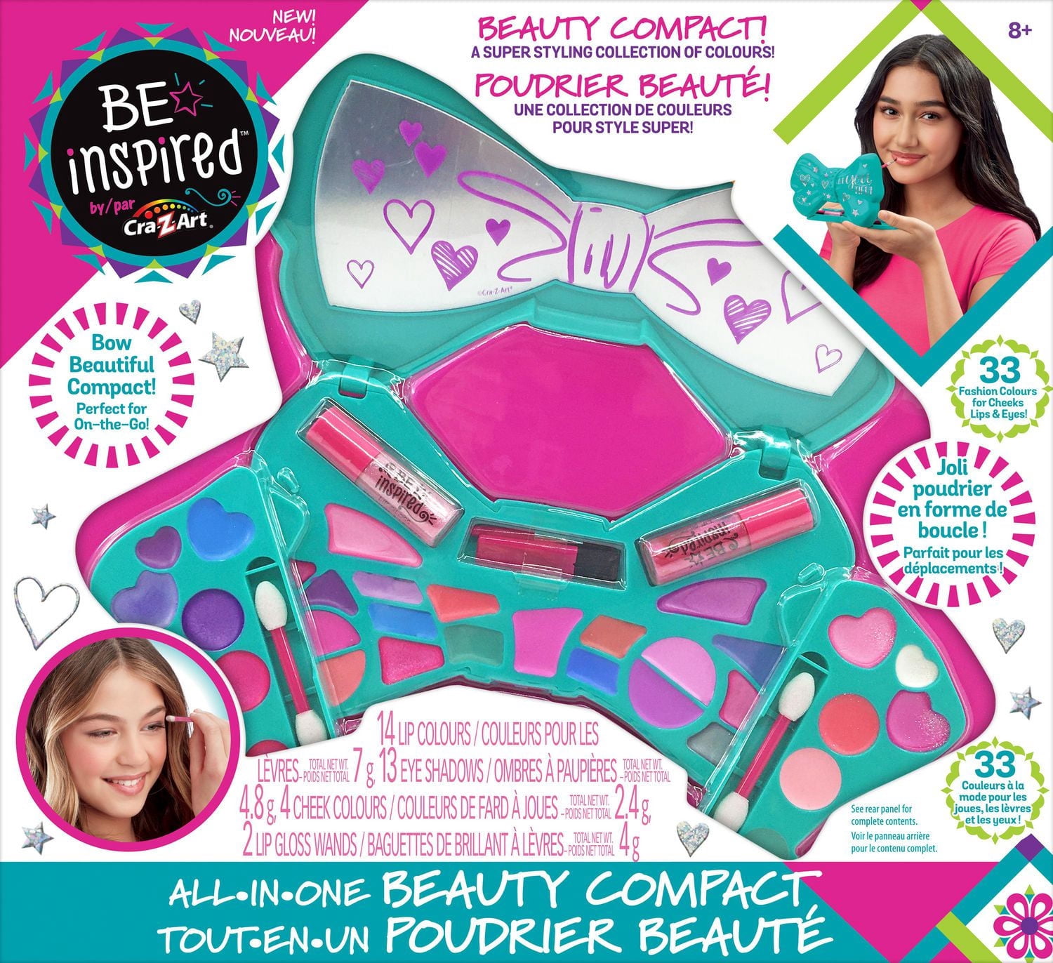 Cra-Z-Art Be Inspired All-in-One Beauty Bow Compact Shimmering