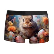 FhsagQ Underwear Mens Underwear Boxers Pack Mens Fashion Casual Comfort Easter Printed Underwear Mens Underwear Briefs Pack Xl Comfortsoft Men's Underwear with Pouch Briefs Orange L