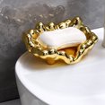 thumbnail image 3 of Up to 65% off SMihono Cleaning Supplies Electroplated Soap Box Soap Box Leaching Perforation-free Bathroom Soap Receiving Box Anti-slip Soap Holder Soap Rack, 3 of 4