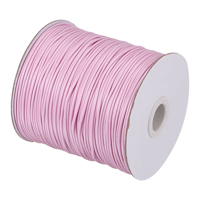 Unique Bargains Beading Thread Bracelet Weave Bead Craft Cord 1.5mm 158M/Roll (172-Yards) Decorative String, Light Pink