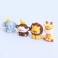 thumbnail image 3 of Forest Animal Cake Topper Tropical Jungle Safari Lion Elephant Decor Hot L3W5, 3 of 9