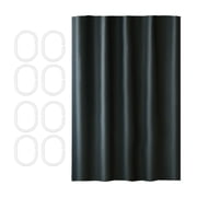 HCBY 6PC Hook Thickened Shower Curtain Liner Plastic Waterproof Shower Curtains Bathroom Curtain Toilet Partition Curtain No Need To Punch Holes