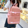 thumbnail image 4 of Canvas Backpack Set for School & College | 4-Piece Large Capacity | Includes Shoulder Bag, Pencil Case, Tutoring Bag | Ergonomic Design, Durable Zipper, Breathable Material | Fits Laptop & Books |, 4 of 5