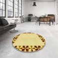thumbnail image 4 of Ahgly Company Tapis d'Intérieur Lavable en Machine Carré Transitionnel Sedona Brun, 3 Pieds Carré, 4 of 7