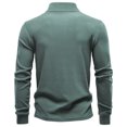 thumbnail image 5 of Dagugfen Quarter Zipper Pullover Men Long Sleeve Slim Fitted Thermal Base Layer Running Workout Tops, 5 of 5