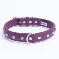 thumbnail image 1 of ATHENS Leather Dog Collar Single Row Rhinestones, 1 of 3