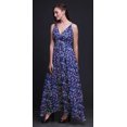 thumbnail image 2 of Bimba Robe Longue Maxi de Plage pour Femmes à Imprimé Floral, à Bretelles, Tenue de Villégiature d'Été - X-Grand, 2 of 6