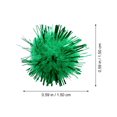 thumbnail image 4 of SNNROO 300 Pcs Pompons Bricolage Pompons Pailletés Pompons de Noël Pompons pour Enfants, 4 of 8