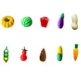 thumbnail image 1 of Clearance! Delayuji Home Decor A Group of 10 Cake Eraser Vegetable Fruit Modeling Eraser 3D Assembly Eraser One Size Multi-Color, 1 of 8