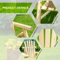thumbnail image 4 of Outsunny Wooden Outdoor Double Bench Set with Center Table, Natural - Set of 1, 4 of 10