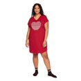 thumbnail image 2 of George Women's Plus V-Neck Nightshirt, 2 of 6