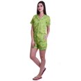 thumbnail image 2 of Moomaya Ensembles de Pyjama à Manches Courtes pour Femmes Imprimés Shorts de Nuit pour Dames, 2 of 6