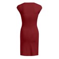 thumbnail image 3 of HWRETIE Robe de Maternité Imprimée pour Femmes Robe Courte Décontractée Accessoire Photo de Grossesse Tenue pour Futures Mamans, 3 of 6