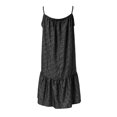 thumbnail image 5 of Kcodviy Femmes Décontracté Floral O Robes Femmes Col Volant Ourlet Spaghetti Femmes Longues Robes Bretelle Sans Manches Robe Courte Lin Robe Midi Robe de Plage, 5 of 5