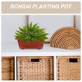 thumbnail image 3 of AURARMLET 10Pcs Large Clay Pots Red Rectangular Planter Pot for Garden Planting, 3 of 6