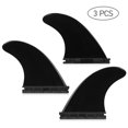 thumbnail image 2 of Graflsoa Ensemble d'Ailettes de Planche de Surf 3 Pcs - Nylon Durable, Hauteur de 4,37 Pouces, Base de 4,4 Pouces, Options Noir/blanc, 2 of 6