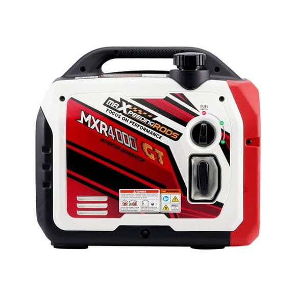Maxpeedingrods Générateur à Double Carburant Intelligent Portable 3950W avec Onduleur, Démarrage Électrique pour Camping, VR, Voyage