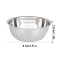 thumbnail image 2 of Cooking Utensils Pro Set in Stainless Steel Thickened Large Basin -Functional Dishwashing and Egg Beater Plate Fruit Plate Birdbath Soup Basin Graduated Wash Basin for Kitchen, 2 of 7