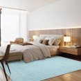 thumbnail image 4 of Garvee 8'x10' Modern Plaid Area Rug Abstract Rugs for Living Room, Washable Rug Non-Slip Low Pile Accent Carpet for Bedroom Home Office, Light Blue, 4 of 8