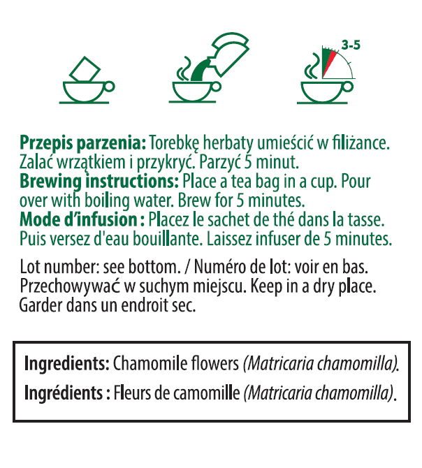 Biofix Tisane à la Camomille, Sans Caféine, 20 Sachets de Thé