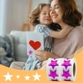 thumbnail image 2 of Dvruxg 100 Pcs Star Stickers, 1 inch Self Adhesive Metallic Glitter Foil Stickers Star Sticker Reward Behavior Chart Labels, 2 of 5