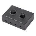 thumbnail image 3 of 4 Ports 3.5mm Stereo Passive Switcher, 1 Output Special Design Easy To Use Converter Sturdy  For MP4 For Headphones, 3 of 8