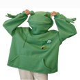 thumbnail image 1 of Frog Sweat à Capuche pour Femmes Saint-Valentin Pull à Fermeture Éclair Dessin Animé Couple Vert TTTG, 1 of 6