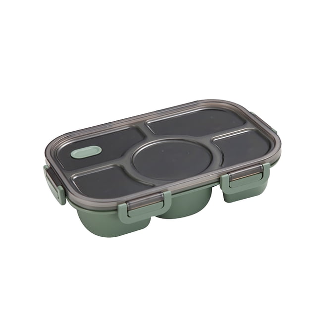 pstuiky Lunchbox, Plastic Compartmental Bento Food Container Storage Lunch Box Lunchbox Packs Reusable Lunch Bag Clearance