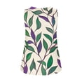 thumbnail image 3 of UPPADA Camisoles Mignonnes pour Femmes Tendance Col Rond à Fleurs Hauts d'Été Sans Manches Blouses Chic Décontracté Camisoles Graphiques Beige, TG, 3 of 5
