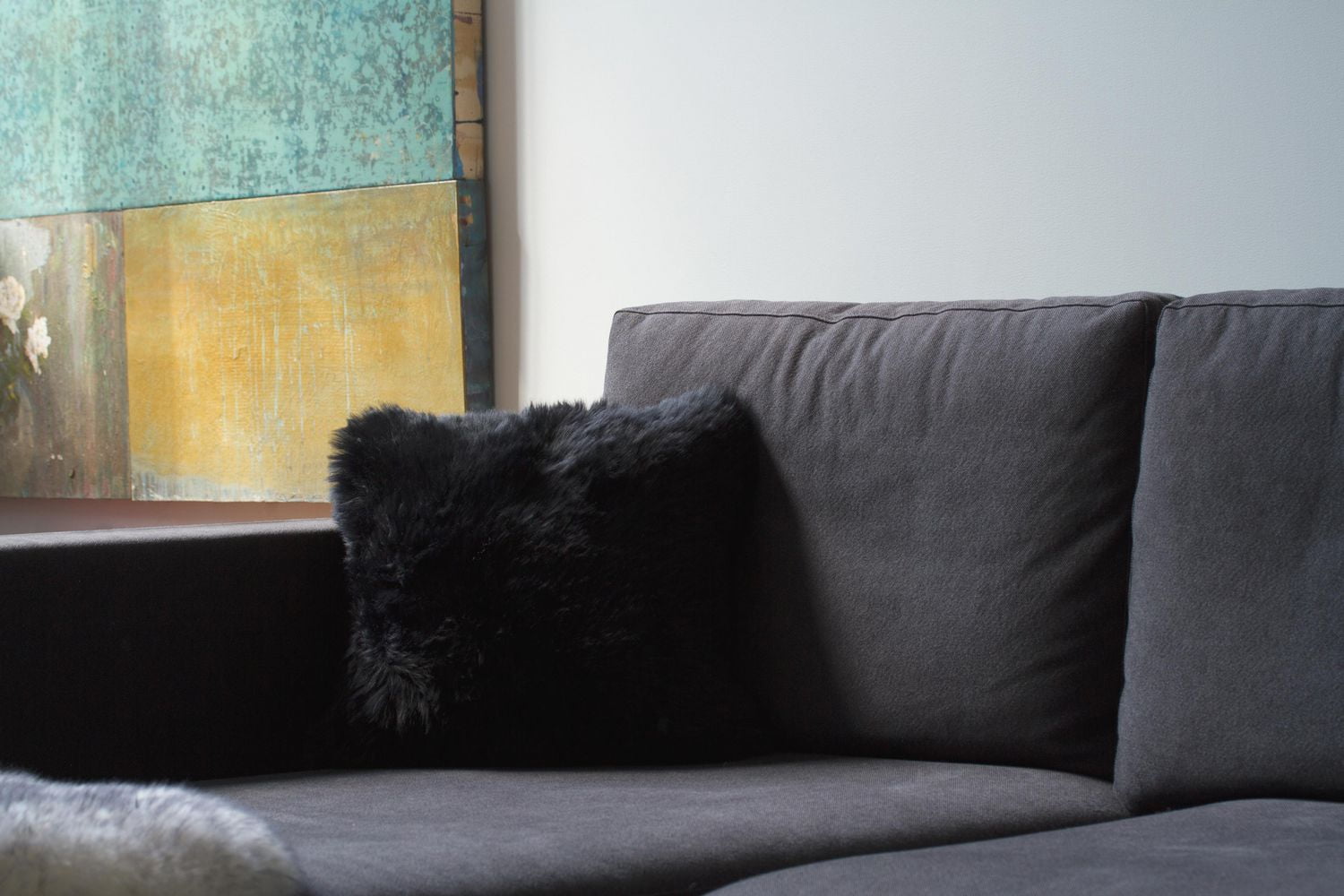 2 Pqt Coussins en Mouton 18"X18"