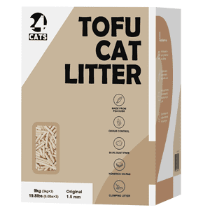 24 CATS Contrôle de l'odeur & Vanille sans poussière Tofu Cat Litter, 21lbs sac