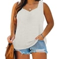 thumbnail image 2 of Birdeem Camisole pour Femmes Mode pour Femmes Couleur Unie Sans Manches à Col en V Camisole, 2 of 12