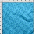 thumbnail image 4 of oneOone Rayon Sky Blue Fabric Geometric Craft Projects Decor Fabric Printed By The Yard 56 Inch Wide, 4 of 4
