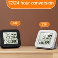 thumbnail image 3 of tamizeot Waterproof Shower Clock For Bathroom Time And Temperature Monitoring Waterproof black, 3 of 5