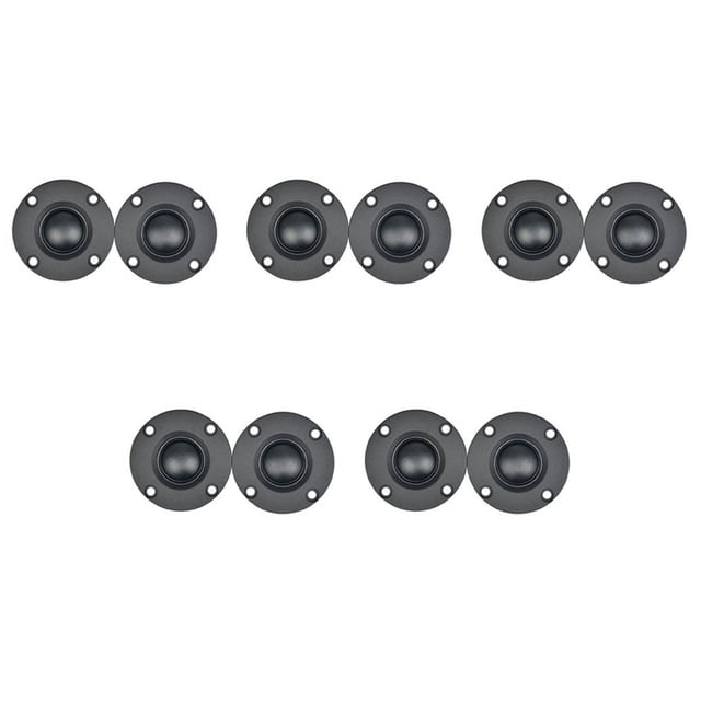 10 Pcs 6Ω 30W Film en Soie Noir Dôme Souple Haut-Parleur Tweeter Unité