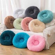Meitianfacai Long Plush Pet Dog Bed Comfortable Donut Cuddler Round Dog Kennel Ultra Soft Washable Dog and Cat Cushion Bed Winter Warm Sofa Hot Sell Clearance