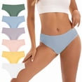 thumbnail image 1 of INNERSY Women's Underwear Breathable Cotton Bikini Panties 6-Pack(M,Light), 1 of 7