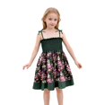 thumbnail image 1 of Robes pour Filles Robe à Bretelles à Imprimé Floral pour Bébés Filles Design Estival Léger avec Liens Ajustables pour Tenue Décontractée et Plage, 1 of 4