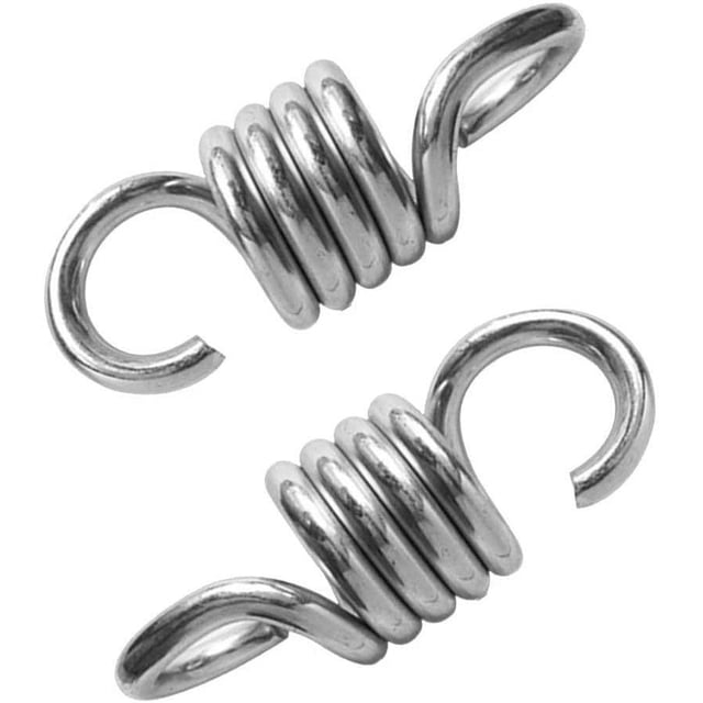 2 Pcs Crochets Suspendus Poids Ressort Hamac Supporté Ressort Chaise pour Chaises de Porche Balançoires Suspendues