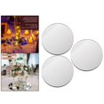 thumbnail image 3 of GROWTH TANK Decorative Mirror Trays Candle Holder Round Mirror Plate for Home Accent Wedding, 3 of 9