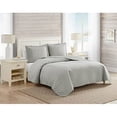 thumbnail image 1 of Tommy Bahama Chevron Quilt Set, Twin, Pelican Gray, 1 of 2