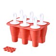 thumbnail image 1 of Ice Cream Molds Popsicle Silicone Collapsible Popsicles Molds - Silicone Ice Pop-Molds, Easy Release Ice Cream Mold, Reusable Popsicle Stick with for Homemade Popsicles & Ice Cream, 1 of 7