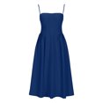 thumbnail image 4 of Gspmoly Robes Grande Taille pour Femmes aux Formes, Mode Femme Couleur Unie Style Dopamine Bretelle d'Épaule Bretelles Ajustables Robe à Poches Robe à Bretelles Col Rond Robes de Vacances pour Femmes jusqu'à 70 % de Rabais, 4 of 5