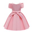thumbnail image 4 of PMVFHDE Robe 4t Filles Robe Élégante Épaules Dénudées Ligne A Décontractée Fête Robes Rose, 2-3 Ans, 4 of 8