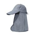 thumbnail image 2 of TIMIFIS Chapeau Pare-Soleil 3 Façons de Porter Chapeau Écran Solaire Chapeau de Randonnée et de Pêche pour Hommes et Femmes - Chapeau de Pêcheur Séchant Chapeau de Baseball Extérieur avec Châle Essentiels d'Été, 2 of 9