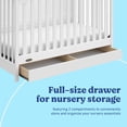 thumbnail image 4 of Graco Hadley 5-in-1 Convertible Baby Crib with Drawer, White, 4 of 16