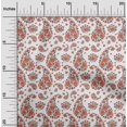 thumbnail image 2 of oneOone Polyester Spandex Red Fabric Asian Paisley With Floral Sewing Craft Projects Fabric Prints By Yard 56 Inch Wide, 2 of 4